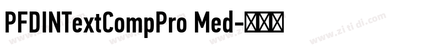 PFDINTextCompPro Med字体转换